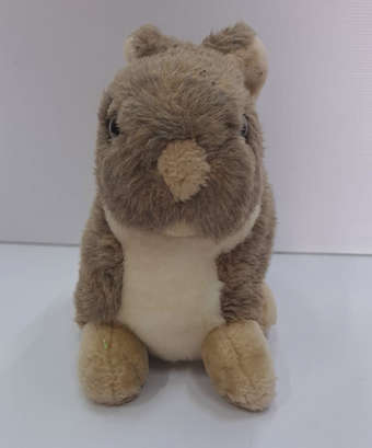 Beautiful Stuffed Rabbit Soft toy Grey and White - 24 x 30cm