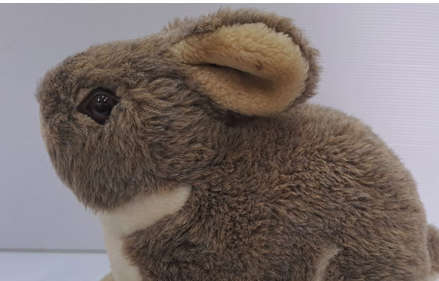 Beautiful Stuffed Rabbit Soft toy Grey and White - 24 x 30cm