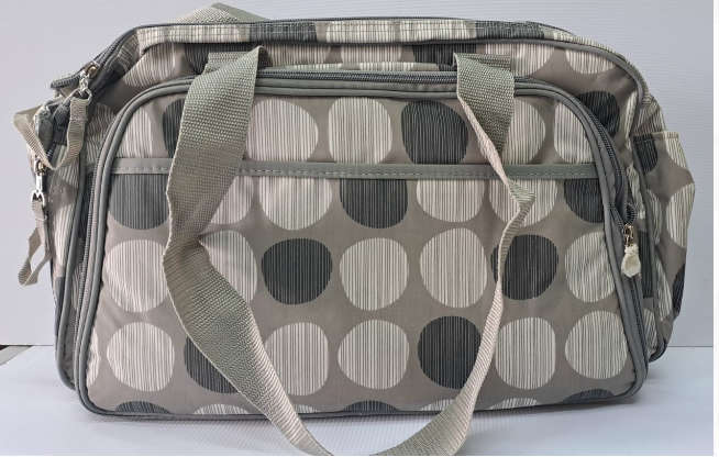 Little Poppkins - 2 in 1 Baby Travel Bag and Bed - Grey - 45 x 20 x 27cm
