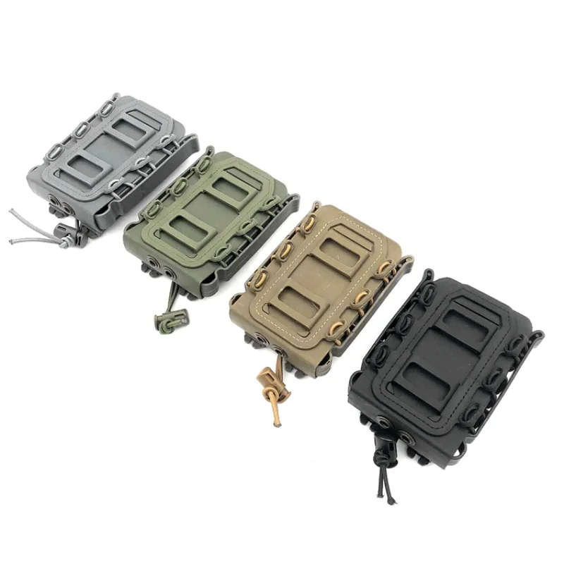 Adjustable Hunting Pouches Tactical Molle Single Rifle Mag Pouch suit for 5.56mm/7.62mm