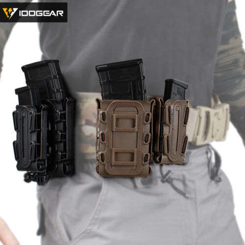 Adjustable Hunting Pouches Tactical Molle Single Rifle Mag Pouch suit for 5.56mm/7.62mm