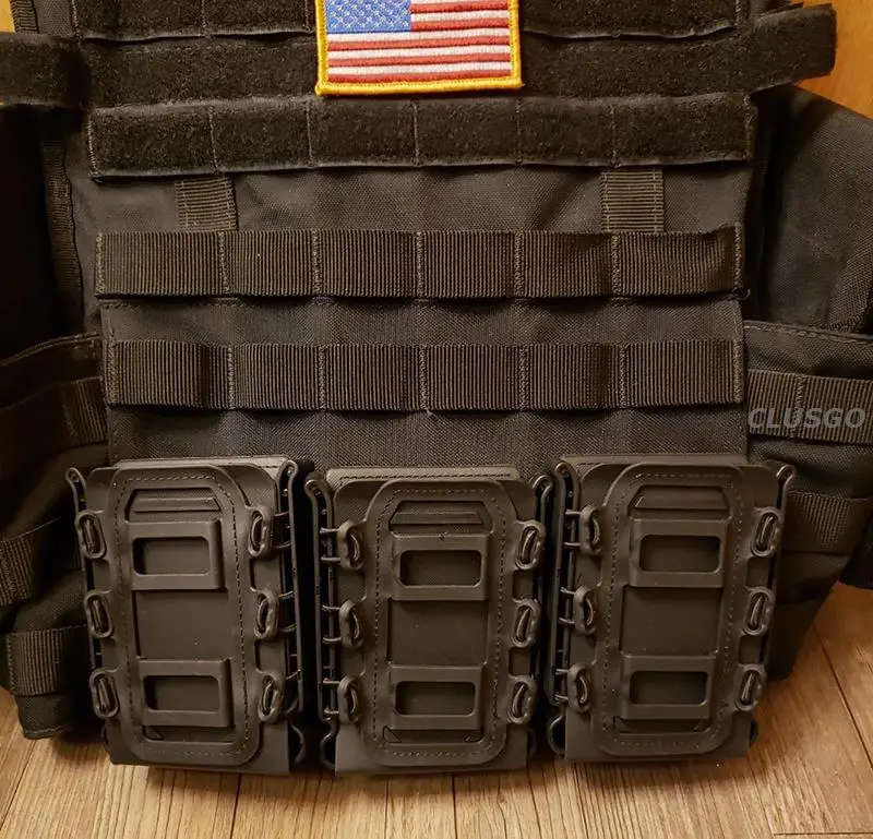 Adjustable Hunting Pouches Tactical Molle Single Rifle Mag Pouch suit for 5.56mm/7.62mm