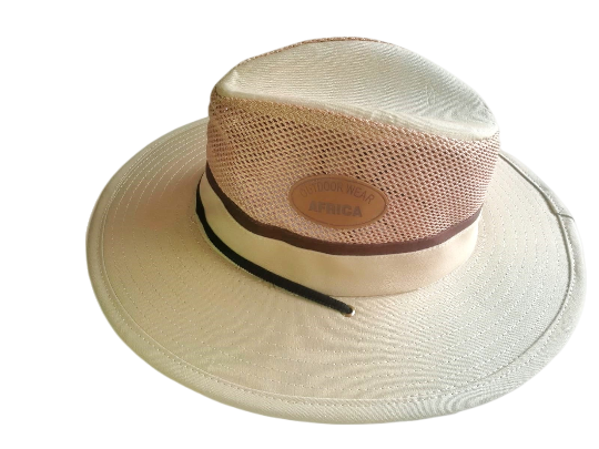 Outdoor Cowboy Hat Sun Protection Meshed- Light Brown
