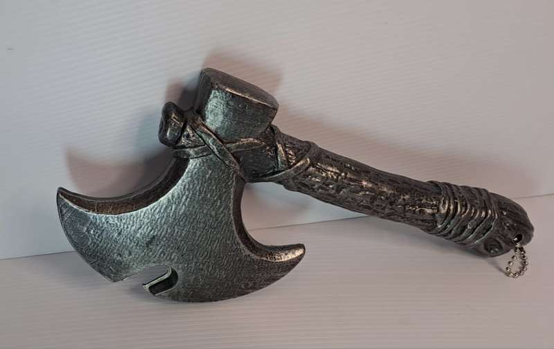 Axe Shaped Bottle Opener - Retro Silver