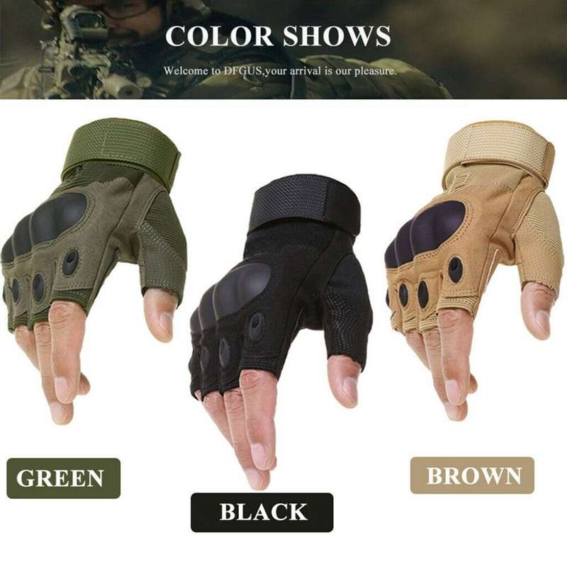 # 1 - Half Finger With hardened Knuckle Unisex - Glove