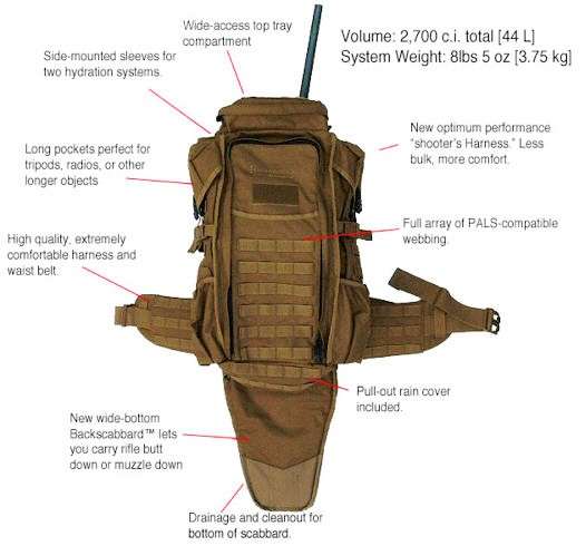 70L Military Outdoor Sports Hiking Camping Hunting Travel Tactical Rifle Backpack