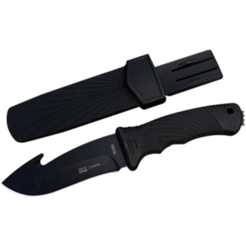 Columbia Hunting Knife With Sheath & Skinner 1628D
