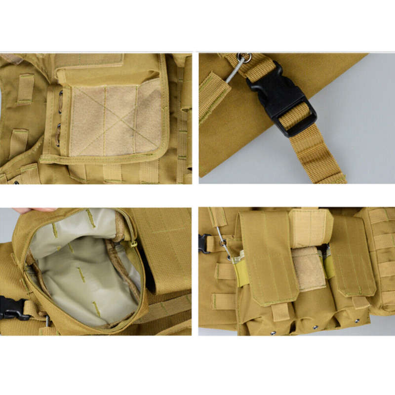 Tactical Vest Adjustable Military Molle Assault Combat Gear Swat Plate Carrier