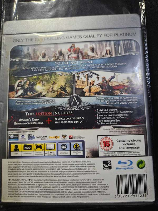 Ps3 Assassin's creed 2 & brotherhood