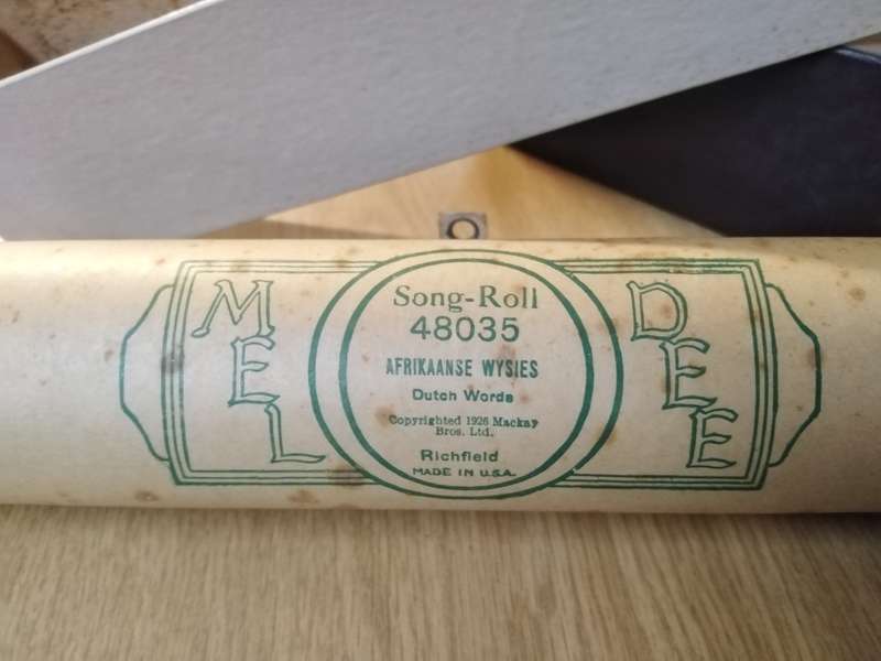 Rare Vintage Pianola Roll  A Unique Collection of Afrikaans Melodies
