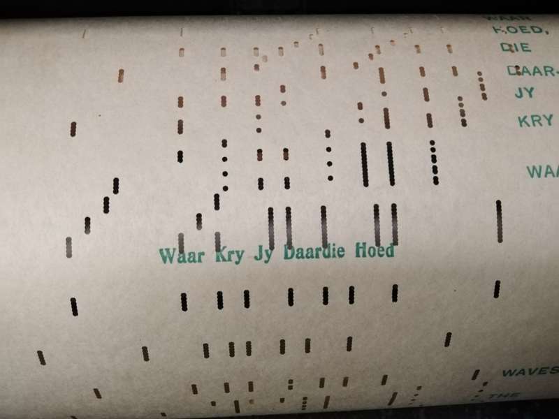 Rare Vintage Pianola Roll  A Unique Collection of Afrikaans Melodies