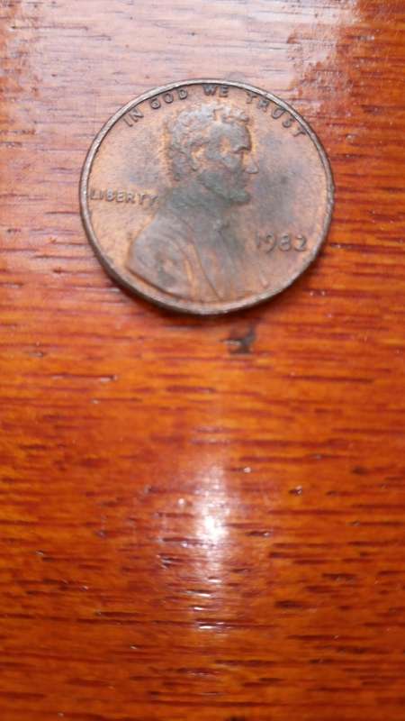 U S A 1982 Lincoln Multiple errors rare one cent coin no mint mark small date more errors