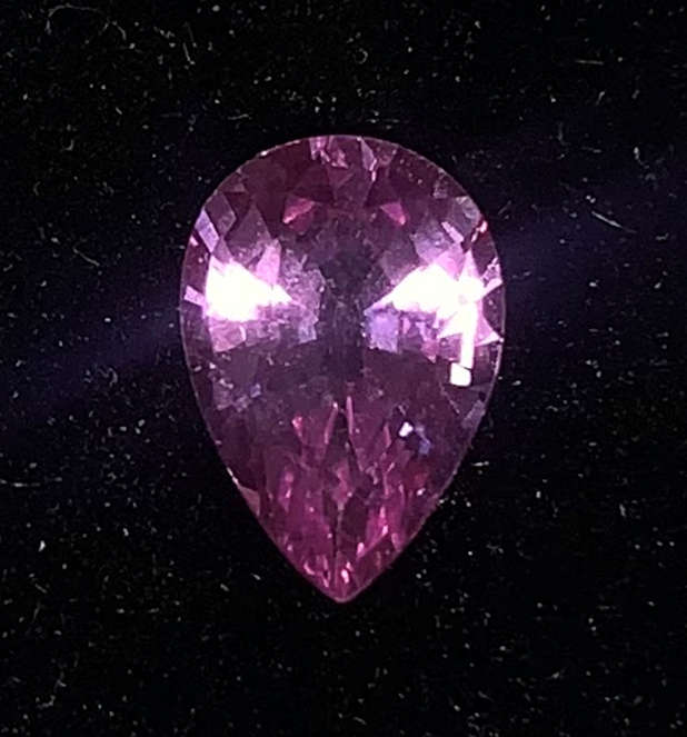 2.10Cts Deep Pink Sapphire Pear