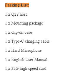Bluetooth wifi motorcycle helmet headset 1080p video camera