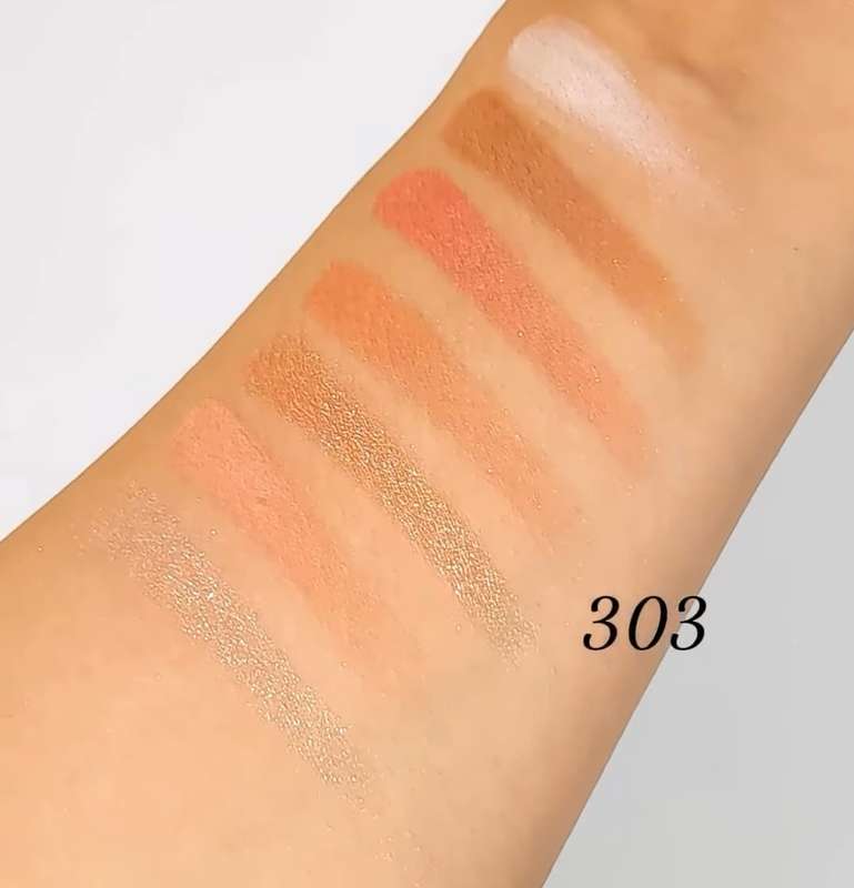 Pony Energy Luxurious Seven Colour Eyeshadow Palette Harmony Rose -303