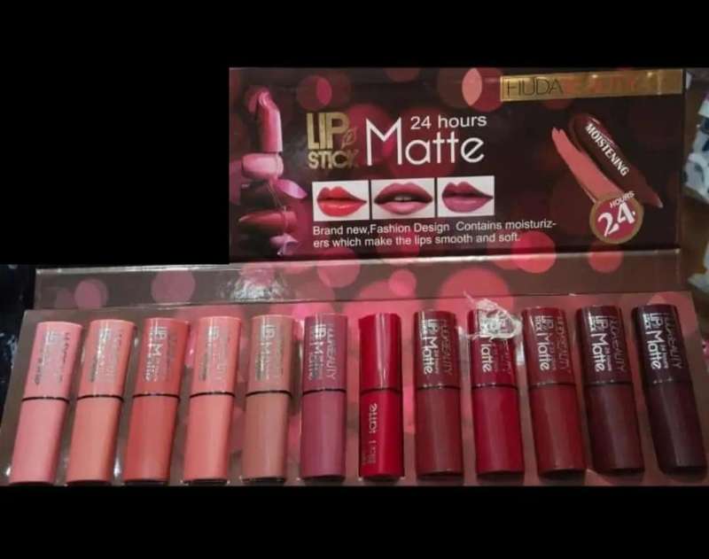 Huda 24hours Matte lipstick set of 12