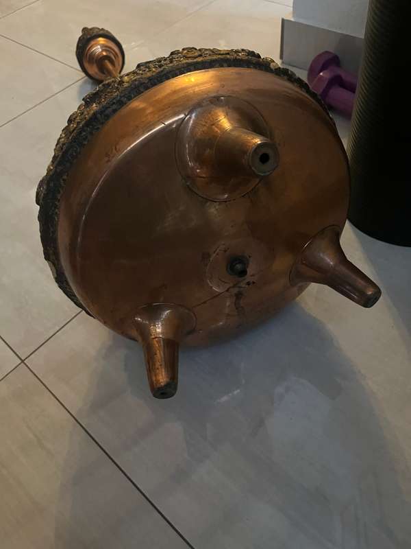 Mid century copper lamp