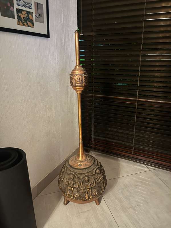 Mid century copper lamp