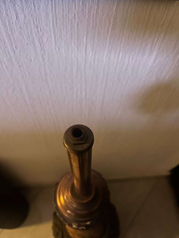 Mid century copper lamp