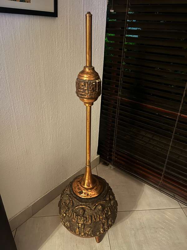 Mid century copper lamp