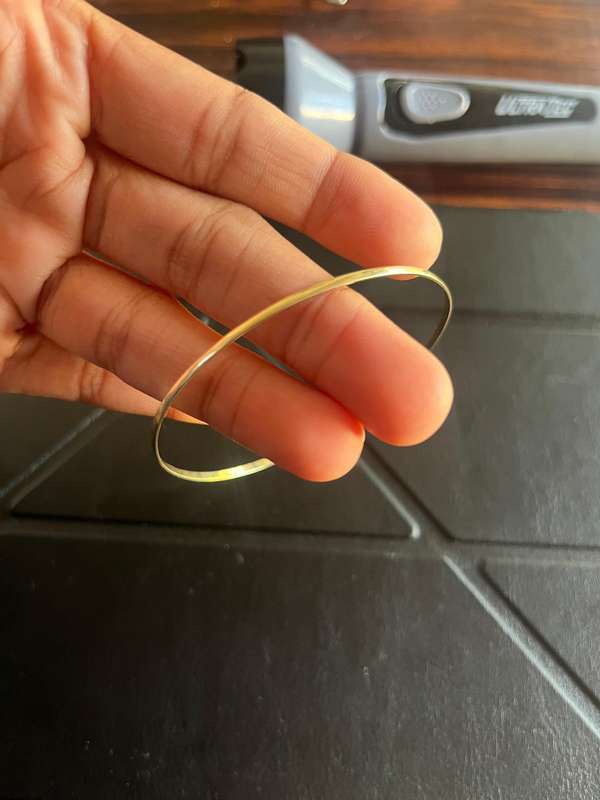 9ct gold stacking bangle