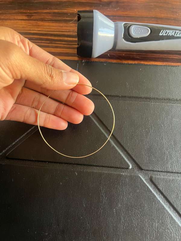 9ct gold stacking bangle