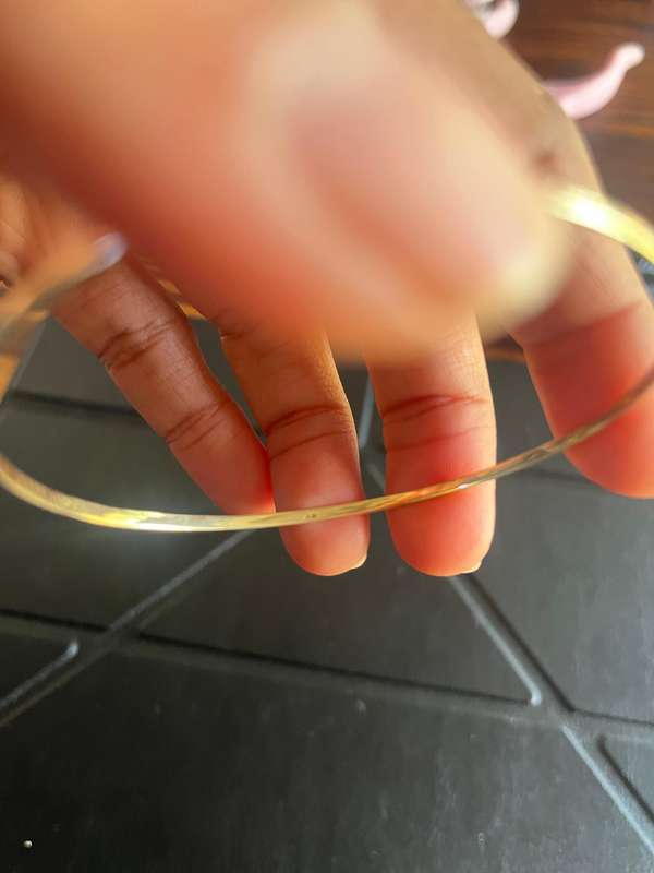 9ct gold stacking bangle