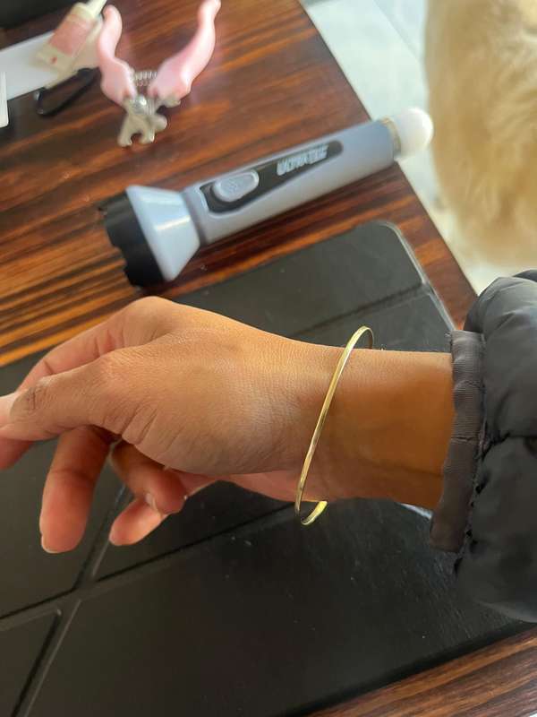 9ct gold stacking bangle