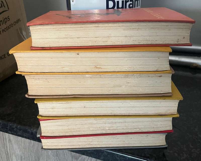 6 Caxton junior classics vintage hardcover books