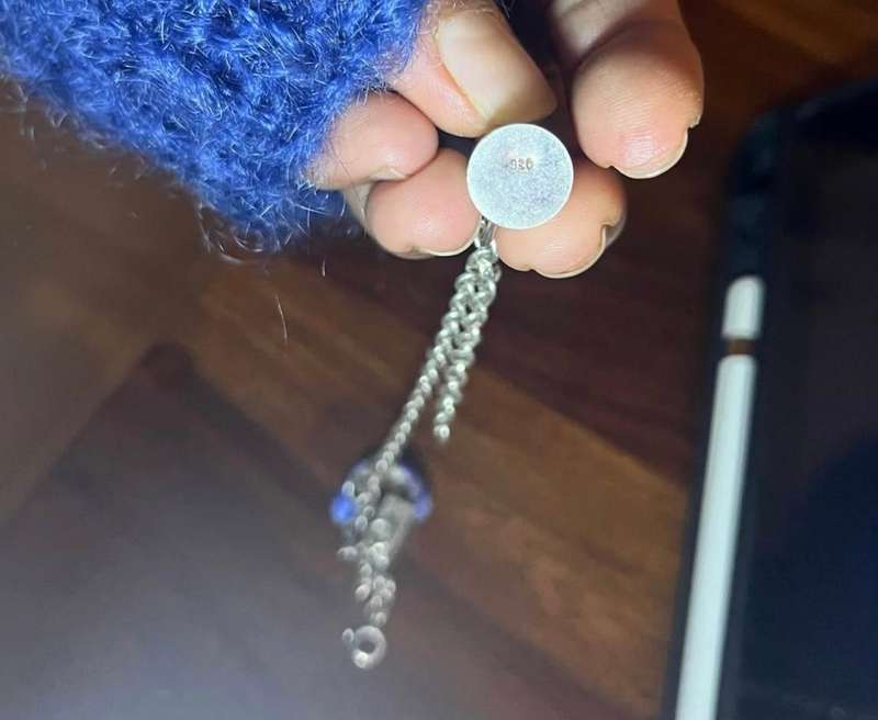 Vintage silver charm bracelet