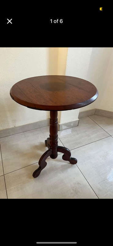 Vintage solid wood display table
