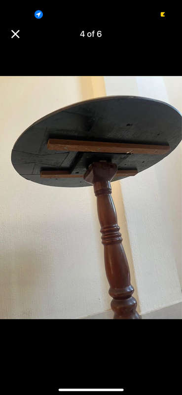 Vintage solid wood display table
