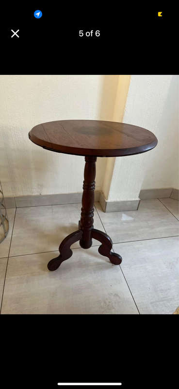 Vintage solid wood display table