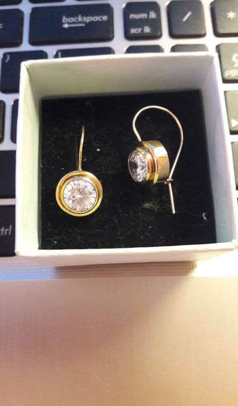 Large 9ct gold earrings
