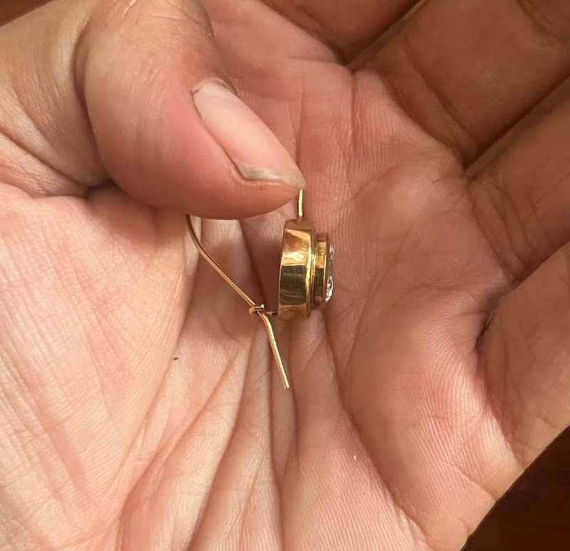 Large 9ct gold earrings