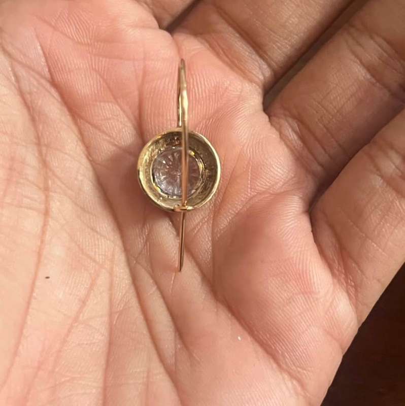 Large 9ct gold earrings