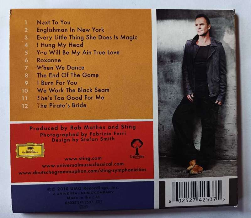 Sting ,symphonicities ,cd
