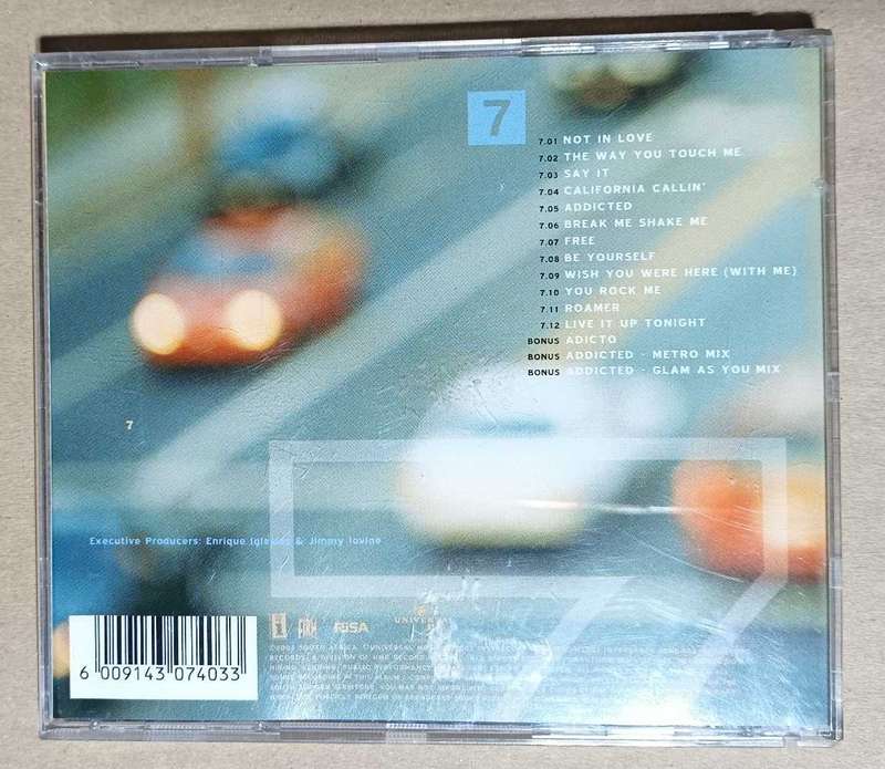 Enrique Iglesias ,7 ,cd