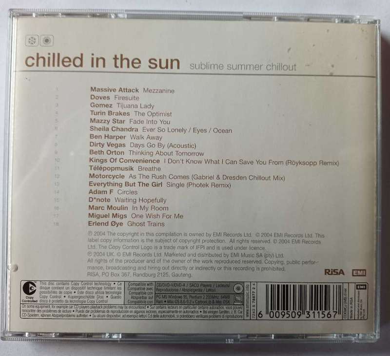 Chilled in the sun ,cd