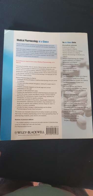 Medical Pharmacology at a GlanceM.J Neal