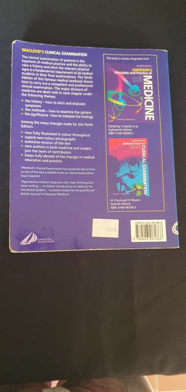Clinical ExaminationMacLeod's 10th edition