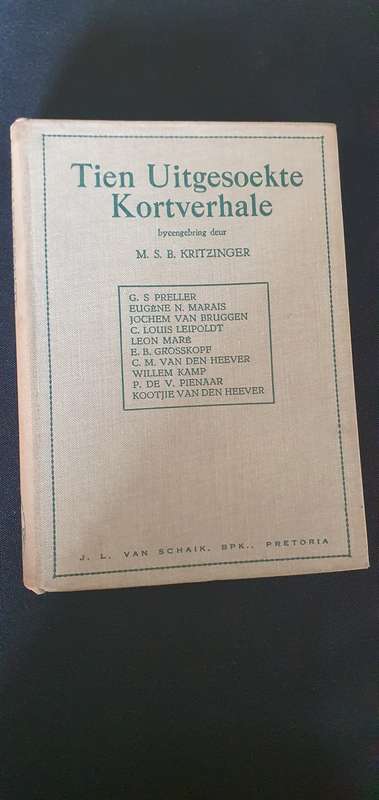 Tien Uitgesoekte KortverhaleM.S.B Kritzinger