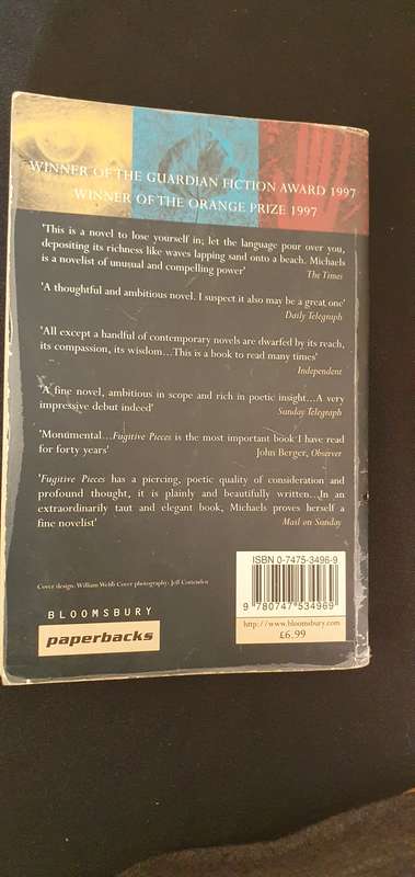 Fugitive Pieces -Anne Michaels