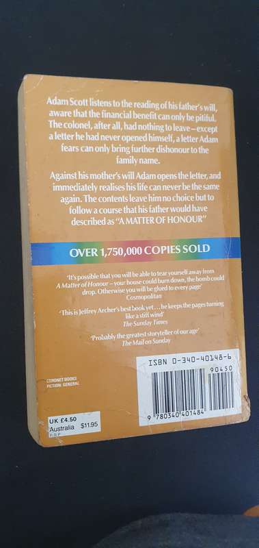 A Matter of Honour -Jeffrey Archer