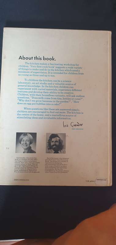 Very first cook bookIris Grender