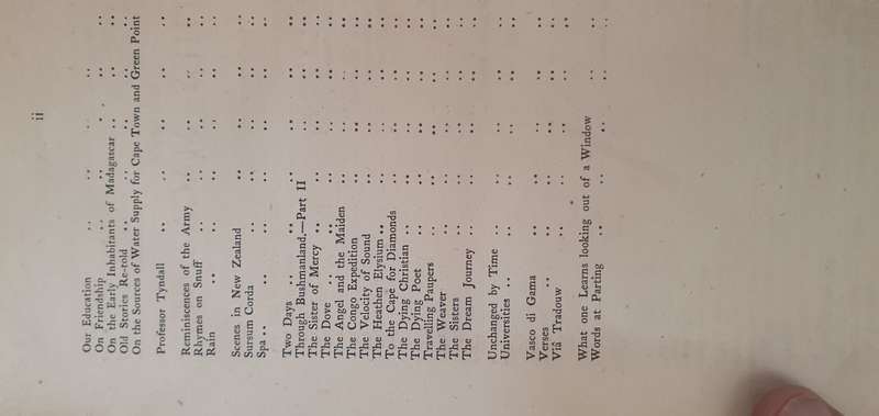 Cape Monthly Magazine - Bound volume Jan - June 1873 VI