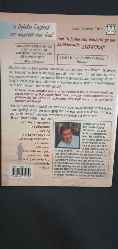 Man met balans- Braam Hanekom