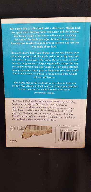 The 4-day Win (Change the way you think about food) - Martha Beck