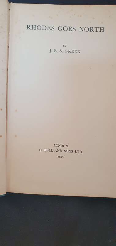 Rhodes Goes North - J E S Green