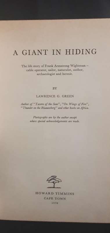 A giant in hiding - Lawrence G. Green